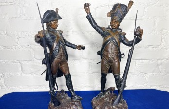 Бронзовая скульптура на военную тему 